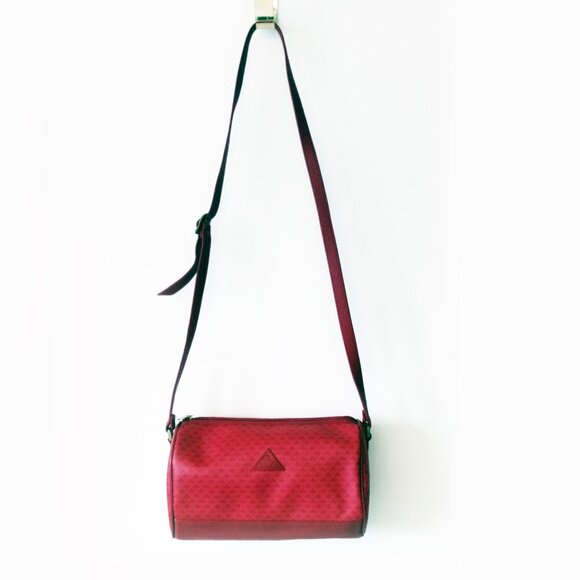 Vintage 1980;s Liz Claiborne-Red Triangle Logo-Crossbody Bag - Picture 2 of 15
